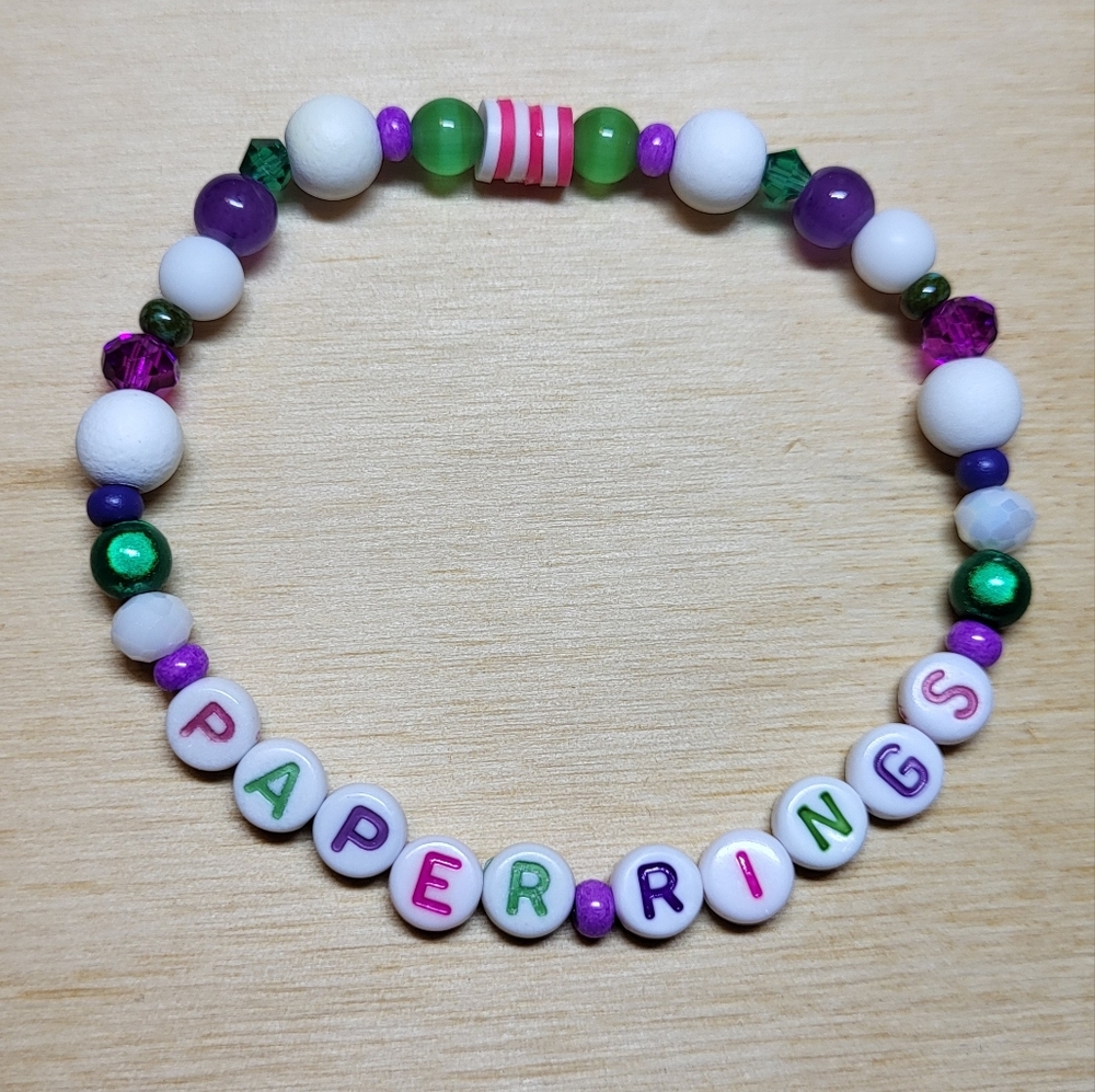 Paper Rings- Taylor Swift Friendship Bracelet, Size 8"